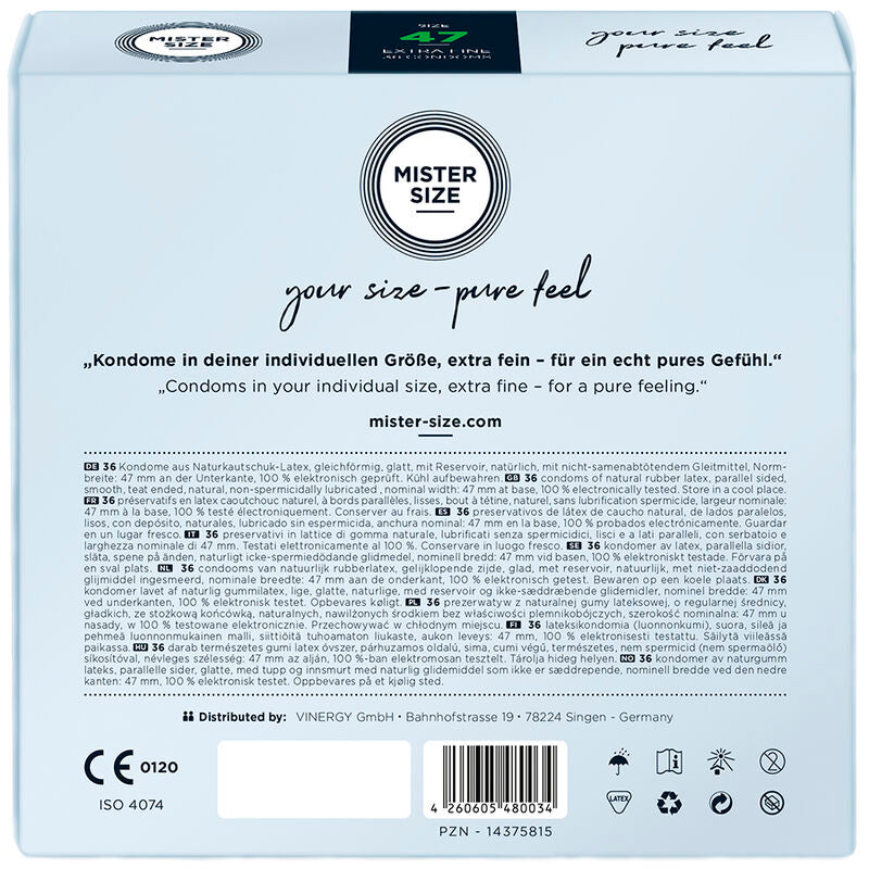 Condoms Size Xs 47 Mm (36 Units) | Niks.fi verkkokauppa
