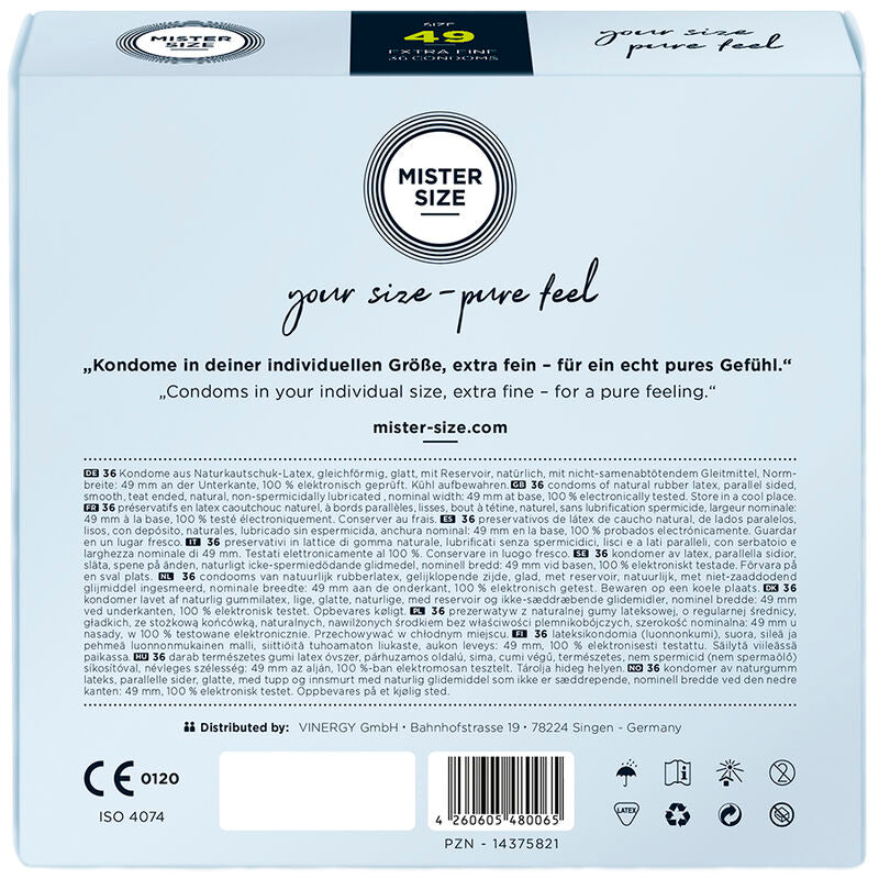 Condom Size S 49 Mm (36 Units) | Niks.fi verkkokauppa
