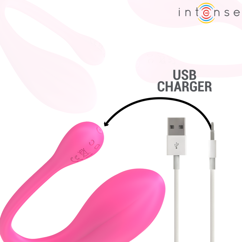 Intensejanice U Vibrator Double Stimulation 10 Vibrations Pink Remote Control | Niks.fi verkkokauppa