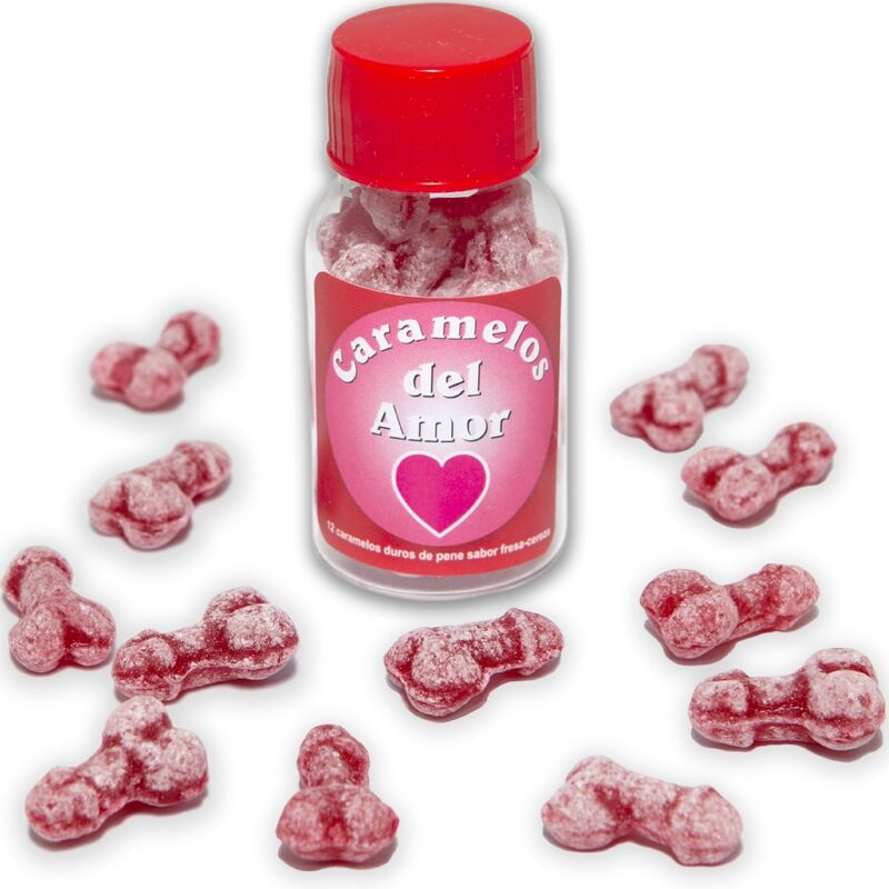 Diablo Picante12 Penis-Shaped Love Candies Strawberry/Cherry | Niks.fi verkkokauppa