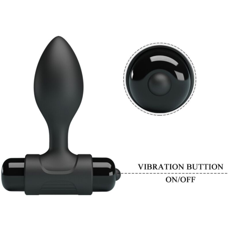 Vibra Butt 10 Vibrations Anal Plug Black | Niks.fi verkkokauppa