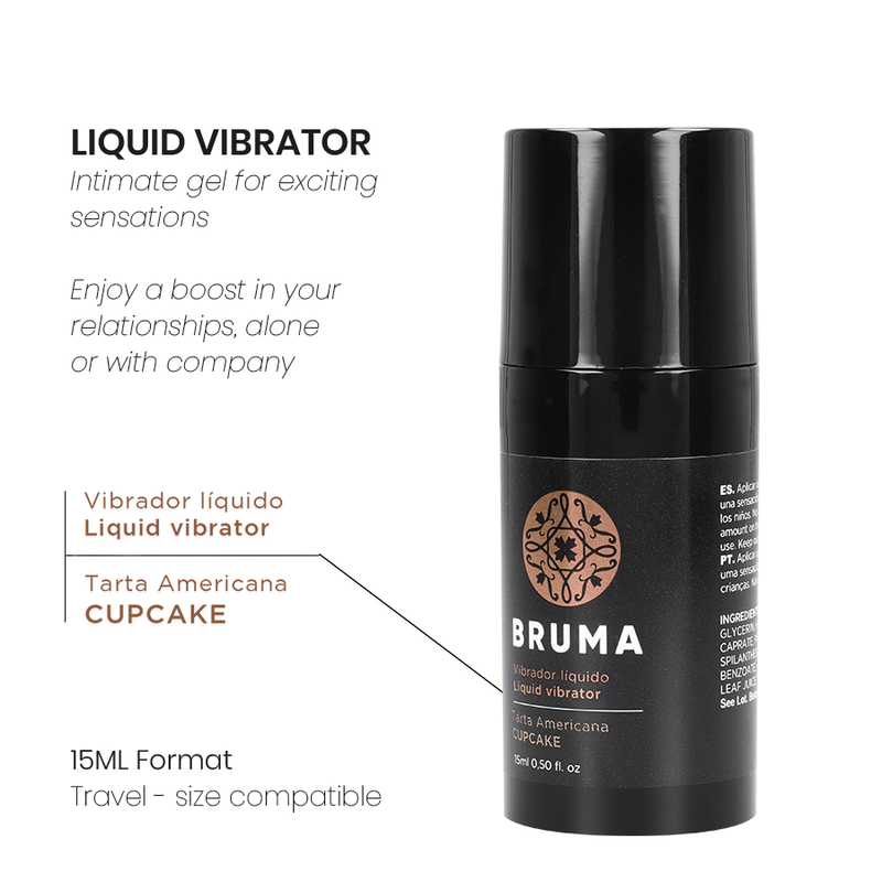 Liquid Vibrator Ultra Sliding Cupcake 15 Ml | Niks.fi verkkokauppa