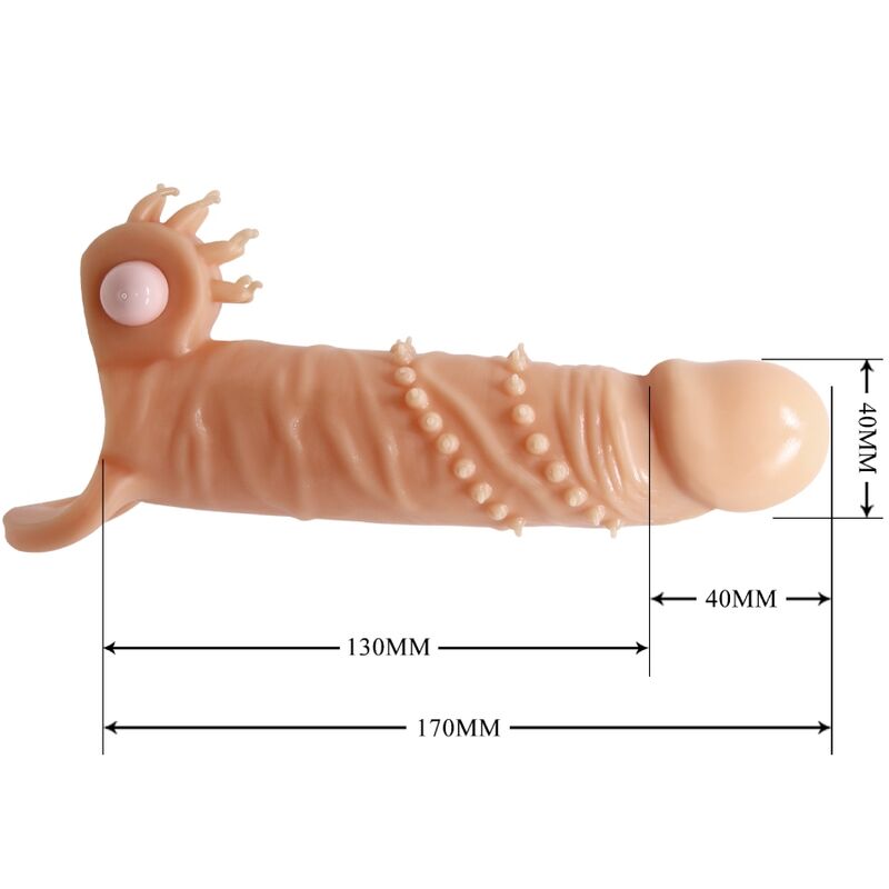 Connor Penis Sleeve + Clitoris Stimulator Flesh | Niks.fi verkkokauppa