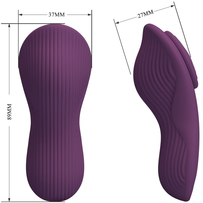 Mane Lay On Clitoris Massager 10 Vibrations Remote Control Purple | Niks.fi verkkokauppa