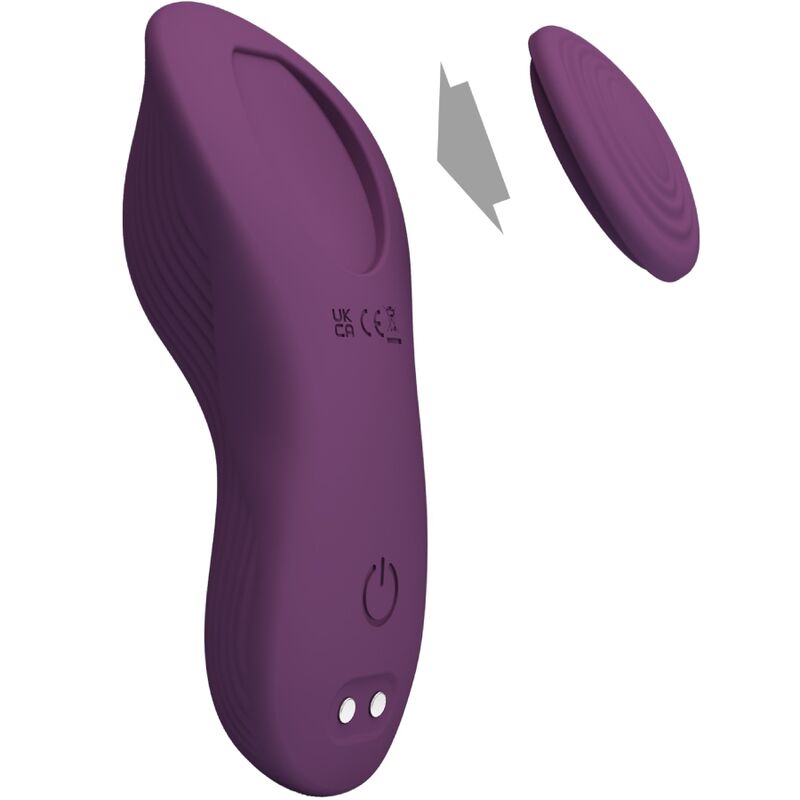 Mane Lay On Clitoris Massager 10 Vibrations Remote Control Purple | Niks.fi verkkokauppa