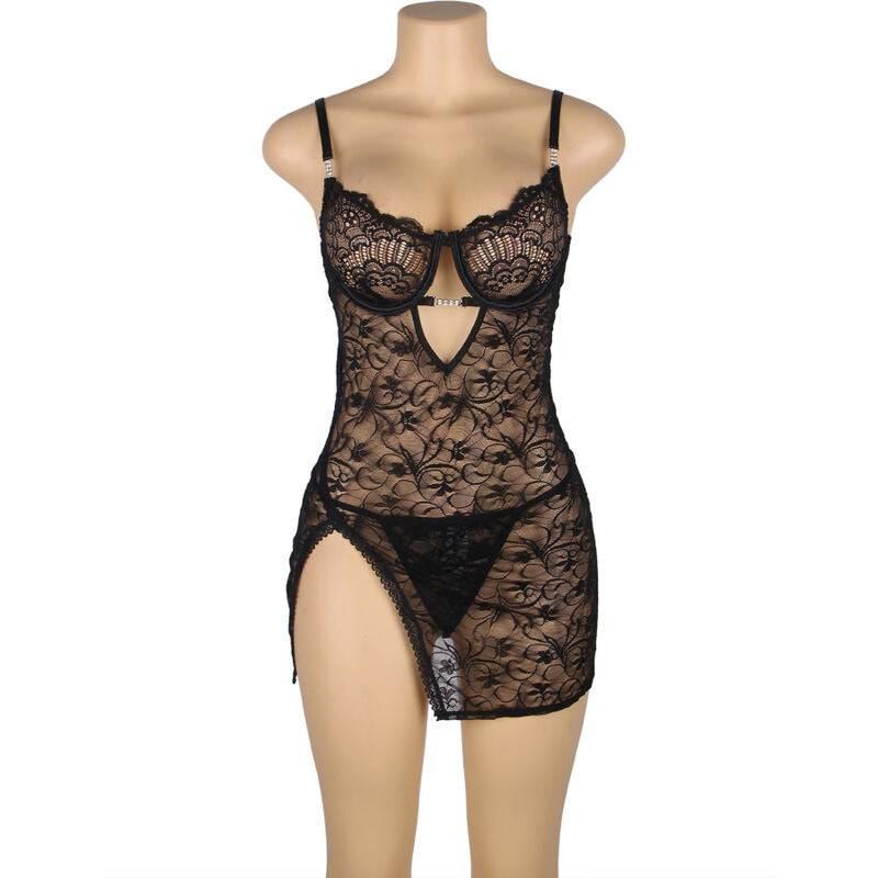 Subblime954185 Lace Babydoll With Adjustable Straps Black S/M | Niks.fi verkkokauppa