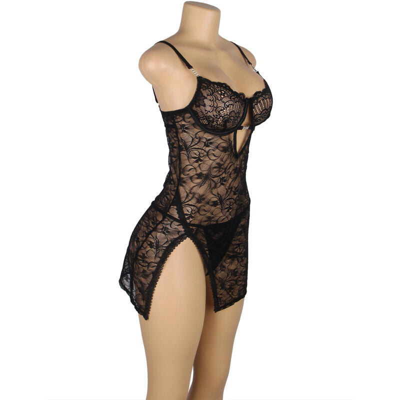 Subblime954185 Lace Babydoll With Adjustable Straps Black S/M | Niks.fi verkkokauppa