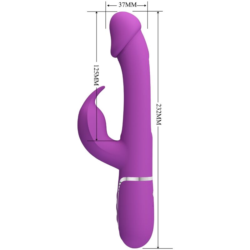 Kampas 3 In 1 Multifunction Rabbit Vibrator Purple | Niks.fi verkkokauppa