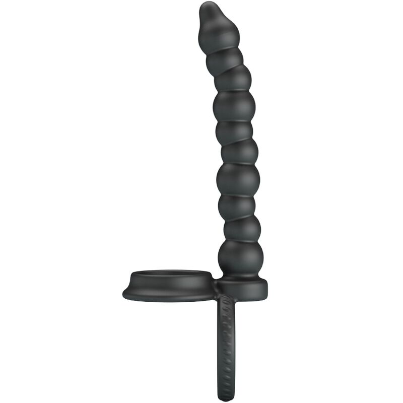 Dillion Double Penetration Cock Ring Black | Niks.fi verkkokauppa
