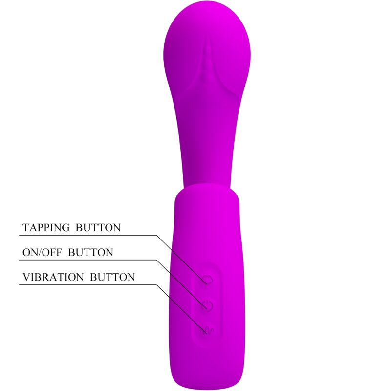 Sibel Sibel G-Spot Vibrator + Clitoris Stimulator 10 Vibrations Purple | Niks.fi verkkokauppa
