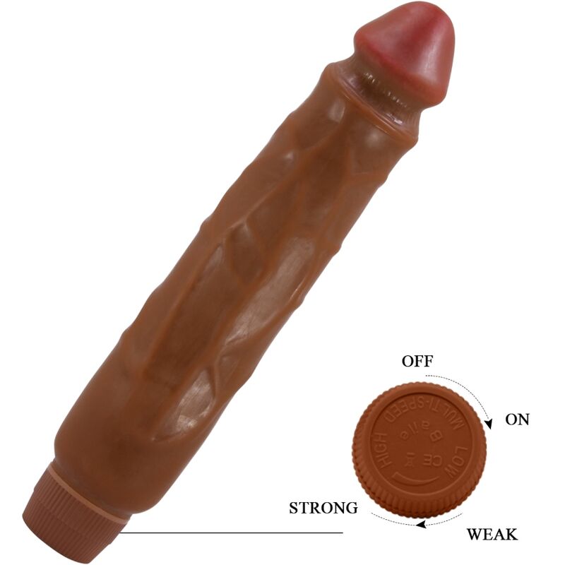 Jack Realistic Vibrator 26 Cm Mulatto | Niks.fi verkkokauppa