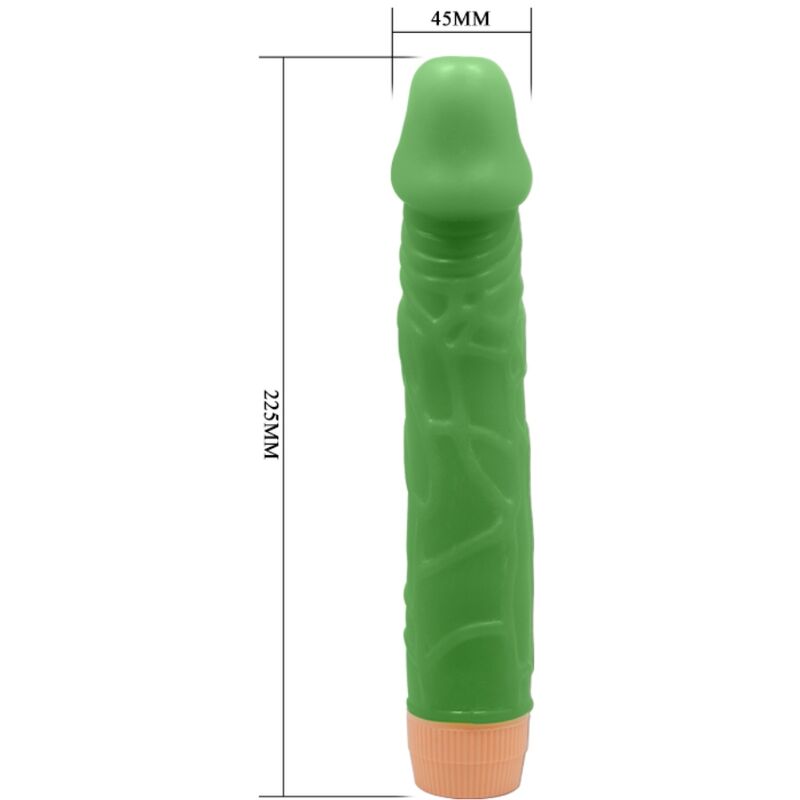 Bill Realistic Vibrator 22.5 Cm Green | Niks.fi verkkokauppa