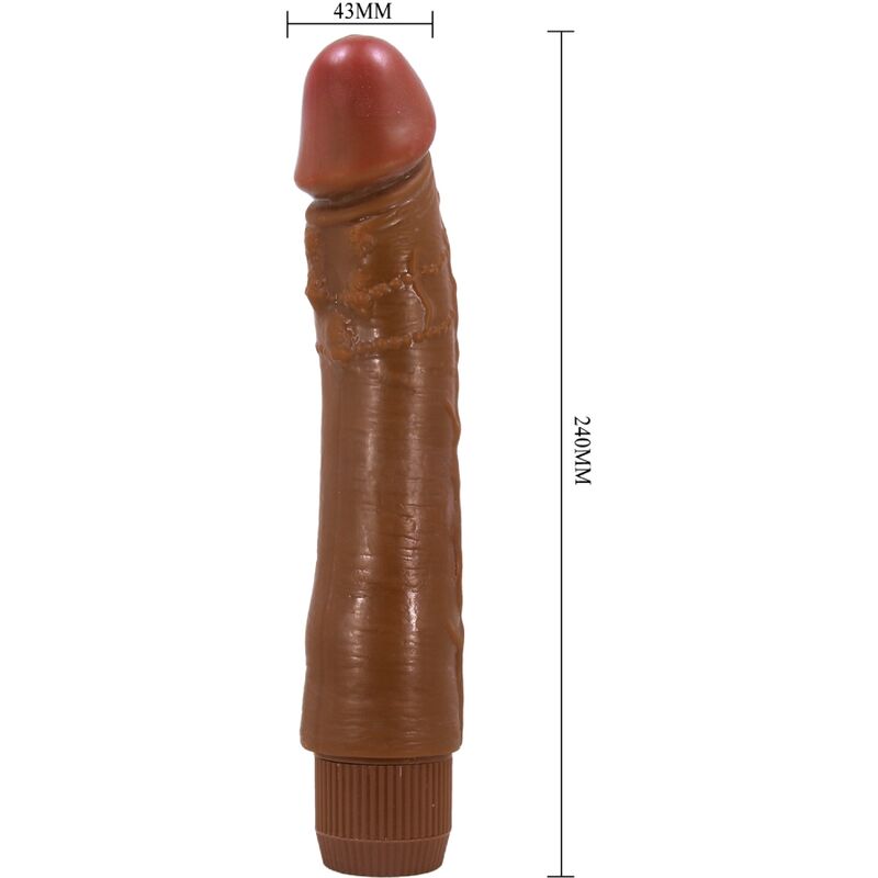 Dybbuk Realistic Vibrator 24 Cm Mulatto | Niks.fi verkkokauppa