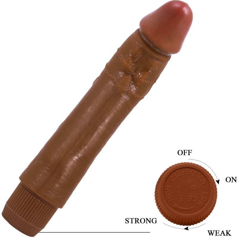 Dybbuk Realistic Vibrator 24 Cm Mulatto | Niks.fi verkkokauppa