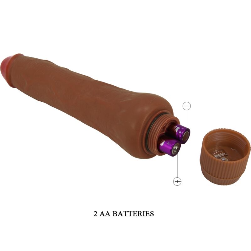 Dryad Realistic Vibrator 25 Cm Mulatto | Niks.fi verkkokauppa