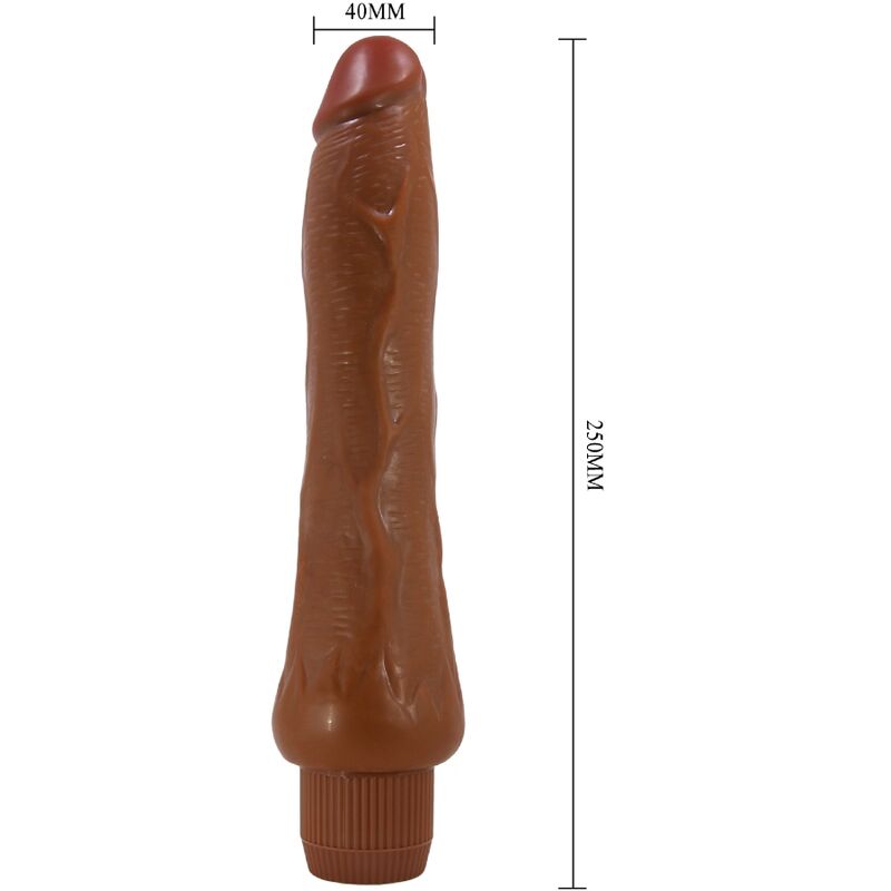 Dryad Realistic Vibrator 25 Cm Mulatto | Niks.fi verkkokauppa