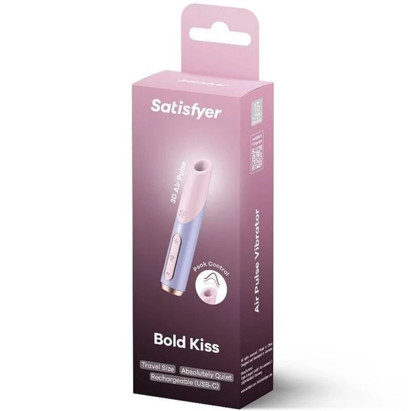 Satisfyerbold Kiss Wave Clitoris Stimulator Pink / Violet | Niks.fi verkkokauppa