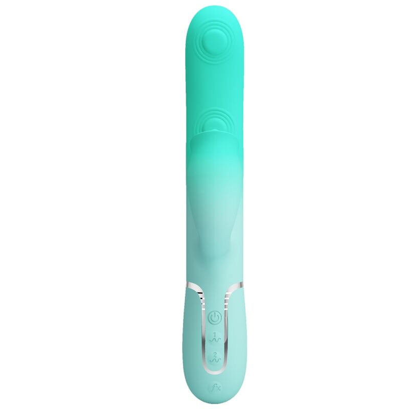 Pretty Lovegigi Multifunction Rabbit Vibrator Aqua Green | Niks.fi verkkokauppa