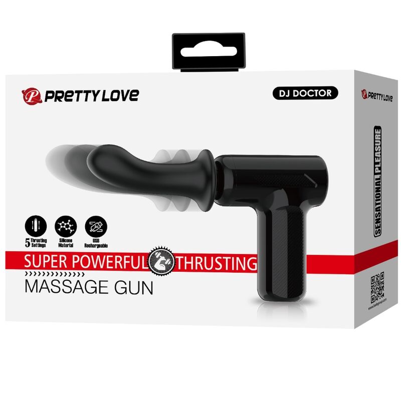 Pretty Lovedj Doctor Massager 5 Settings Black | Niks.fi verkkokauppa