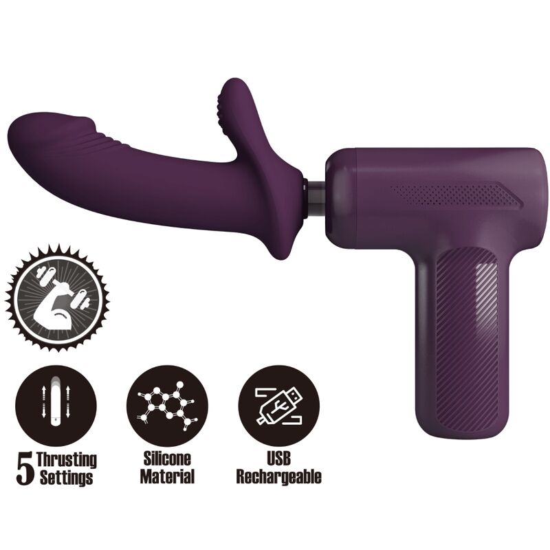 Pretty Lovedj Scholar Massager 5 Settings Purple | Niks.fi verkkokauppa