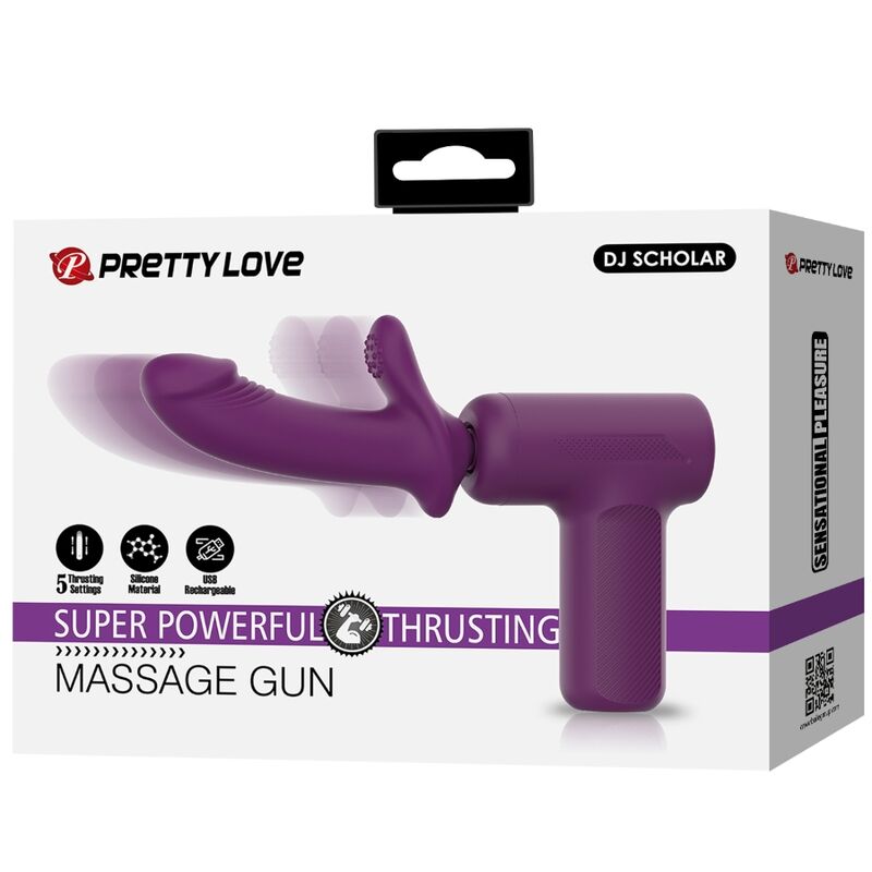 Pretty Lovedj Scholar Massager 5 Settings Purple | Niks.fi verkkokauppa
