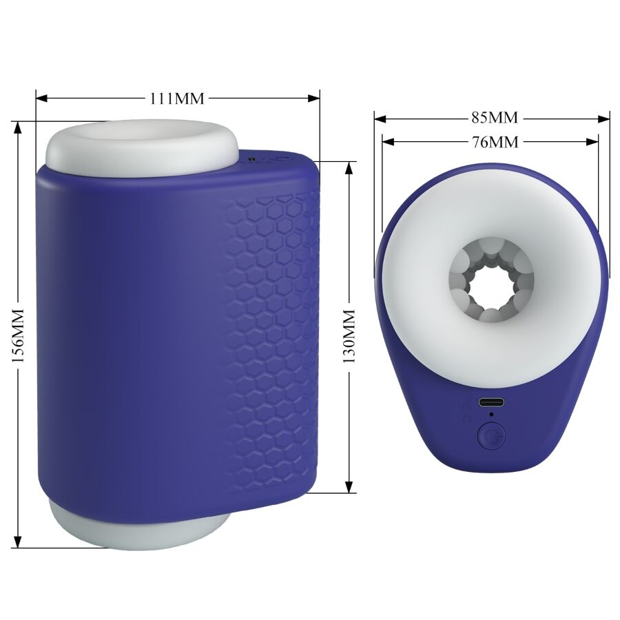 Pretty Lovedj Lady Male Masturbator With Vibration 5 Settings Purple | Niks.fi verkkokauppa