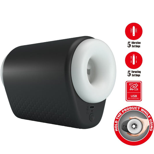 Pretty Lovedj Girl Male Masturbator With Vibration 5 Settings Negro | Niks.fi verkkokauppa