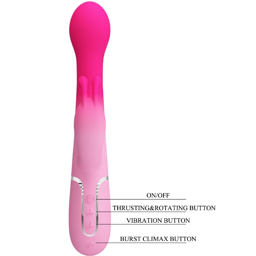 Dejon 3 In 1 Multifunction Rabbit Vibrator Pink | Niks.fi verkkokauppa