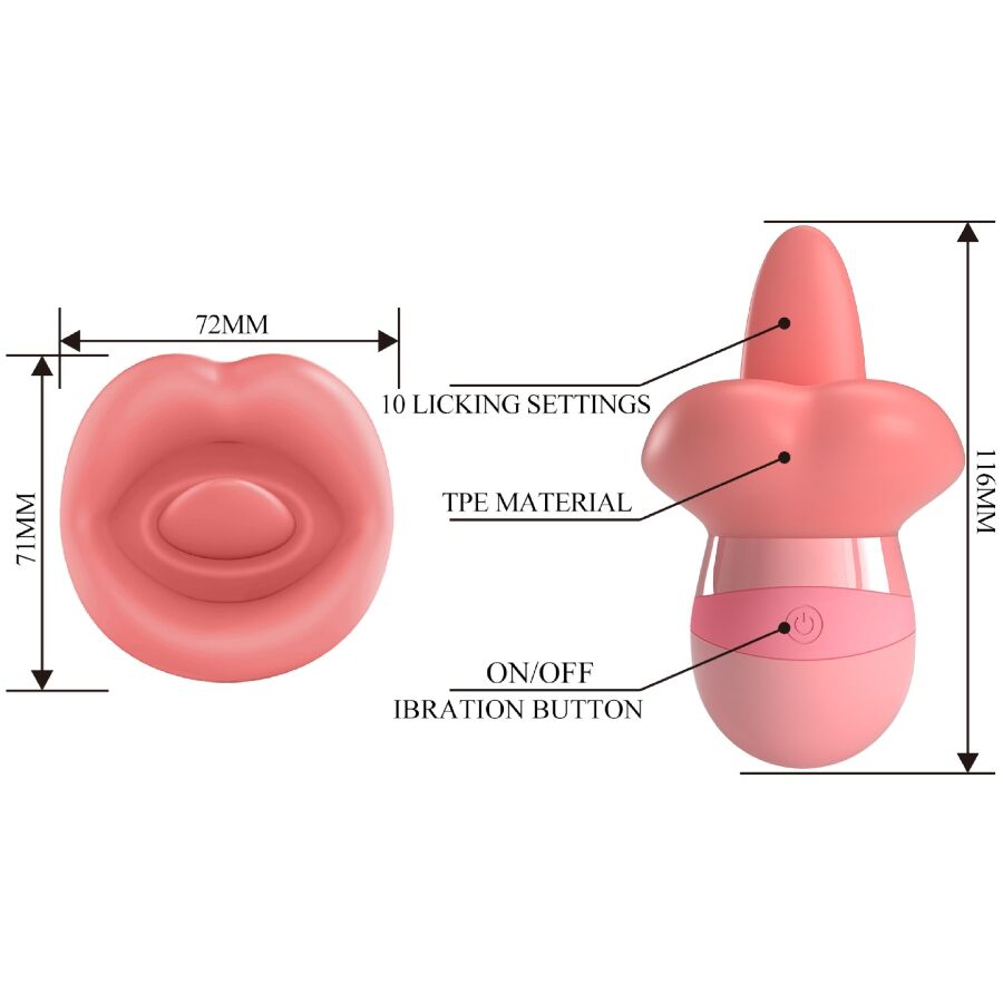 Kylee Tongue Clitoris Stimulator 10 Vibrations Nude Pink | Niks.fi verkkokauppa