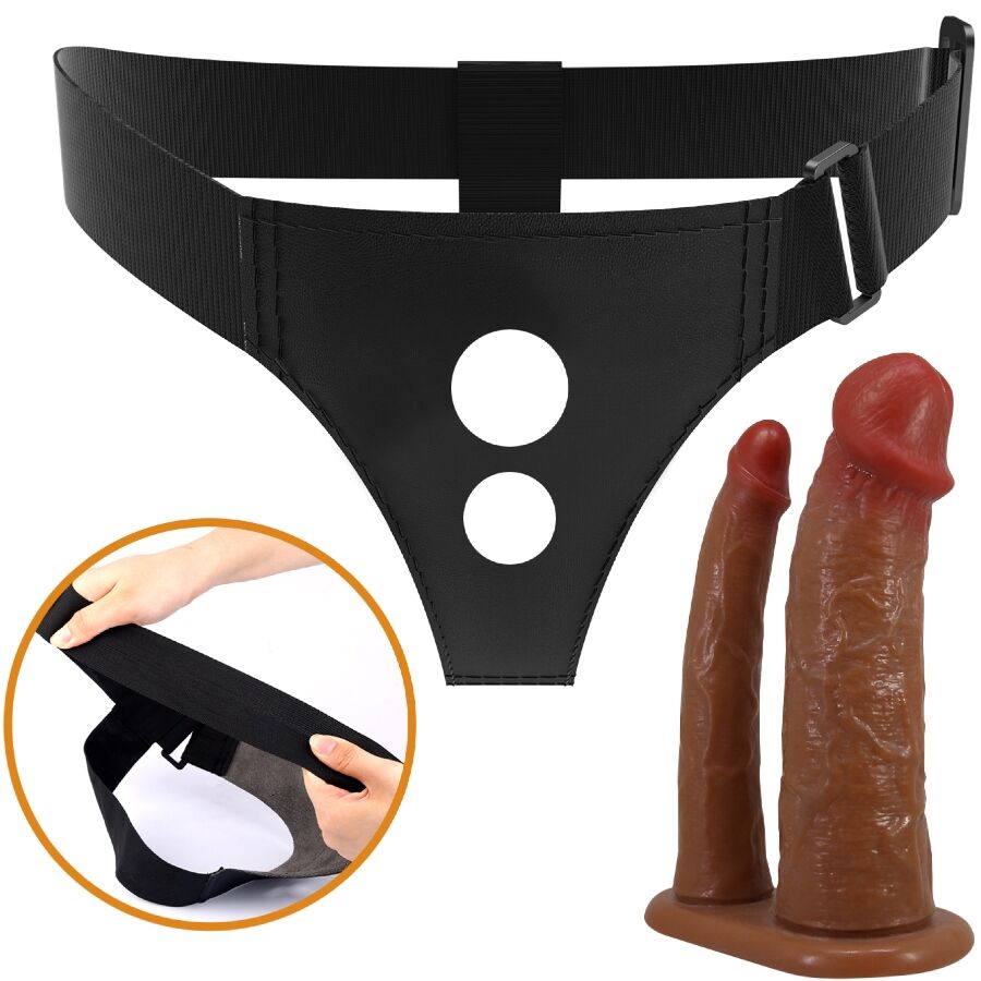 Keaven Harness Briefs Universal & Comfortable Double Dildo | Niks.fi verkkokauppa
