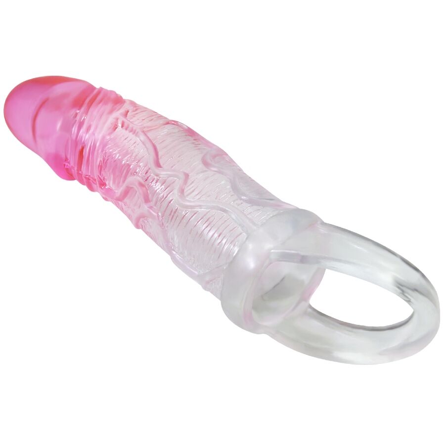 Odes Realistic 2 Cm Enlargement Sheath For Penis Pink | Niks.fi verkkokauppa