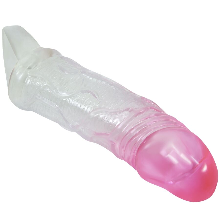 Odes Realistic 2 Cm Enlargement Sheath For Penis Pink | Niks.fi verkkokauppa