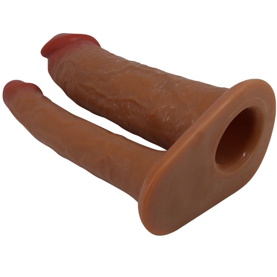 Yairon Double Penis Sleeve With 4 Cm Extension Mulatto | Niks.fi verkkokauppa