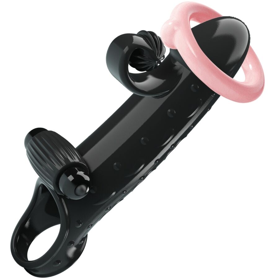 Vibrating Penis Sleeve Black | Niks.fi verkkokauppa