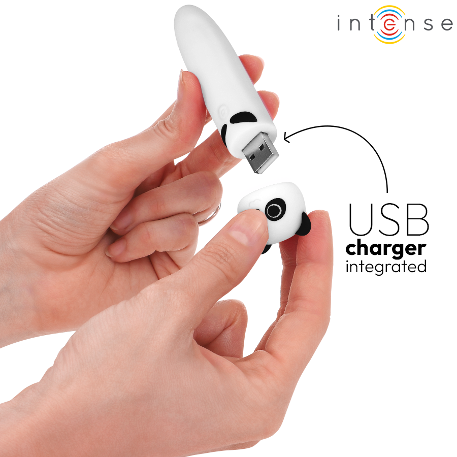Intensepoh Panda Vibrating Bullet Usb Rechargeable 10 X 2.2 Cm | Niks.fi verkkokauppa