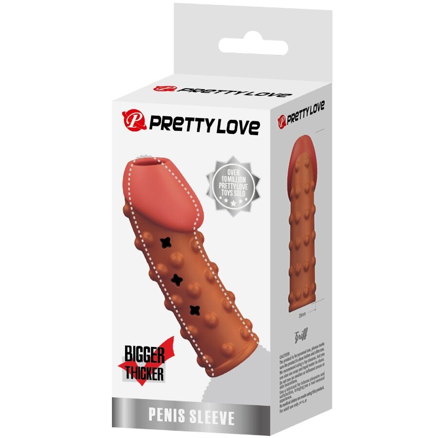Pretty Lovetight And Volumizing Penis Sleeve Natural | Niks.fi verkkokauppa