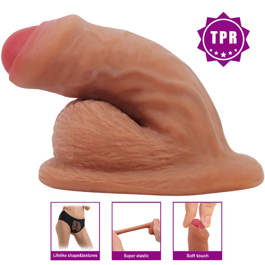 Warnell Ultra Realistic And Elastic Dildo 9.5 Cm Mulato | Niks.fi verkkokauppa