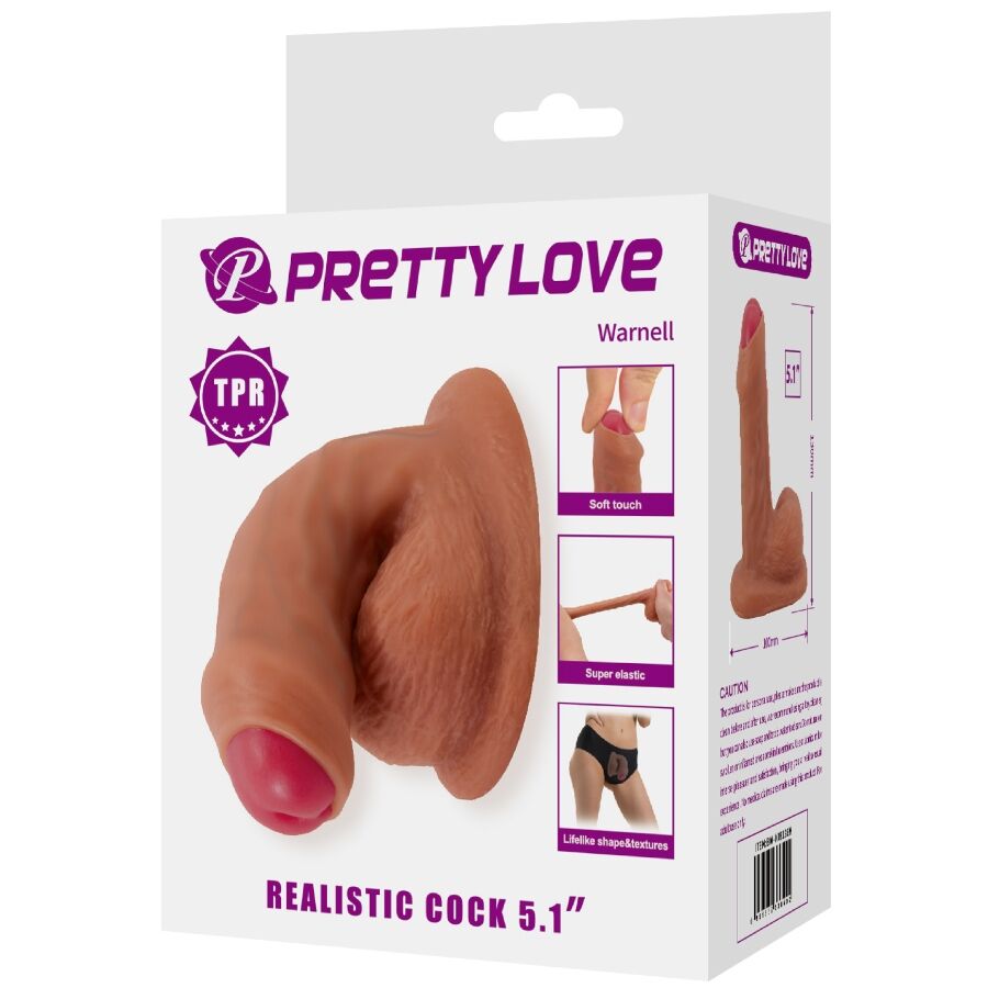 Warnell Ultra Realistic And Elastic Dildo 9.5 Cm Mulato | Niks.fi verkkokauppa