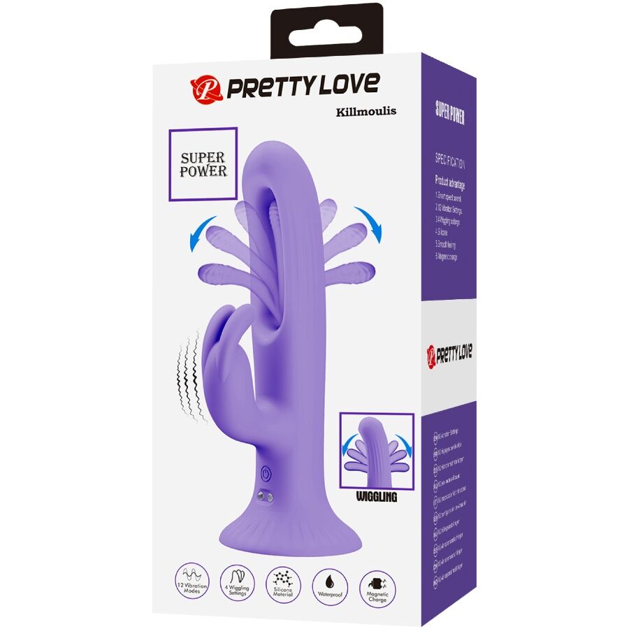 Killmoulis Rabbit Vibrator 12 Vibration Modes Purple | Niks.fi verkkokauppa