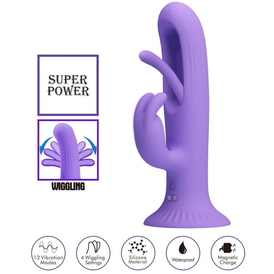 Killmoulis Rabbit Vibrator 12 Vibration Modes Purple | Niks.fi verkkokauppa