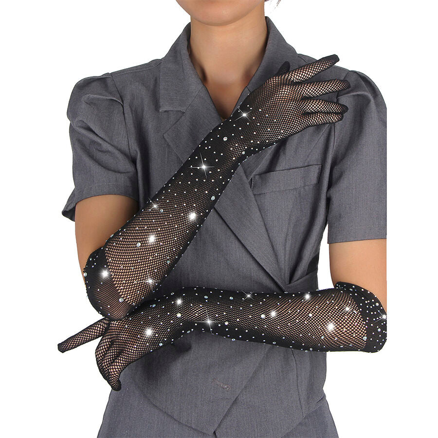Subblime957469Shine Transparent Gloves Black S/M | Niks.fi verkkokauppa