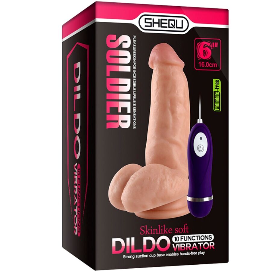 Soldier Vibrator Dildo With Remote Control 16 Cm | Niks.fi verkkokauppa