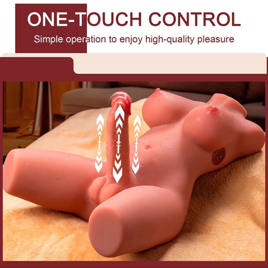 Miah Lady Boy Female Torso With Dildo With Vibration And Thrusting 55 Cm | Niks.fi verkkokauppa