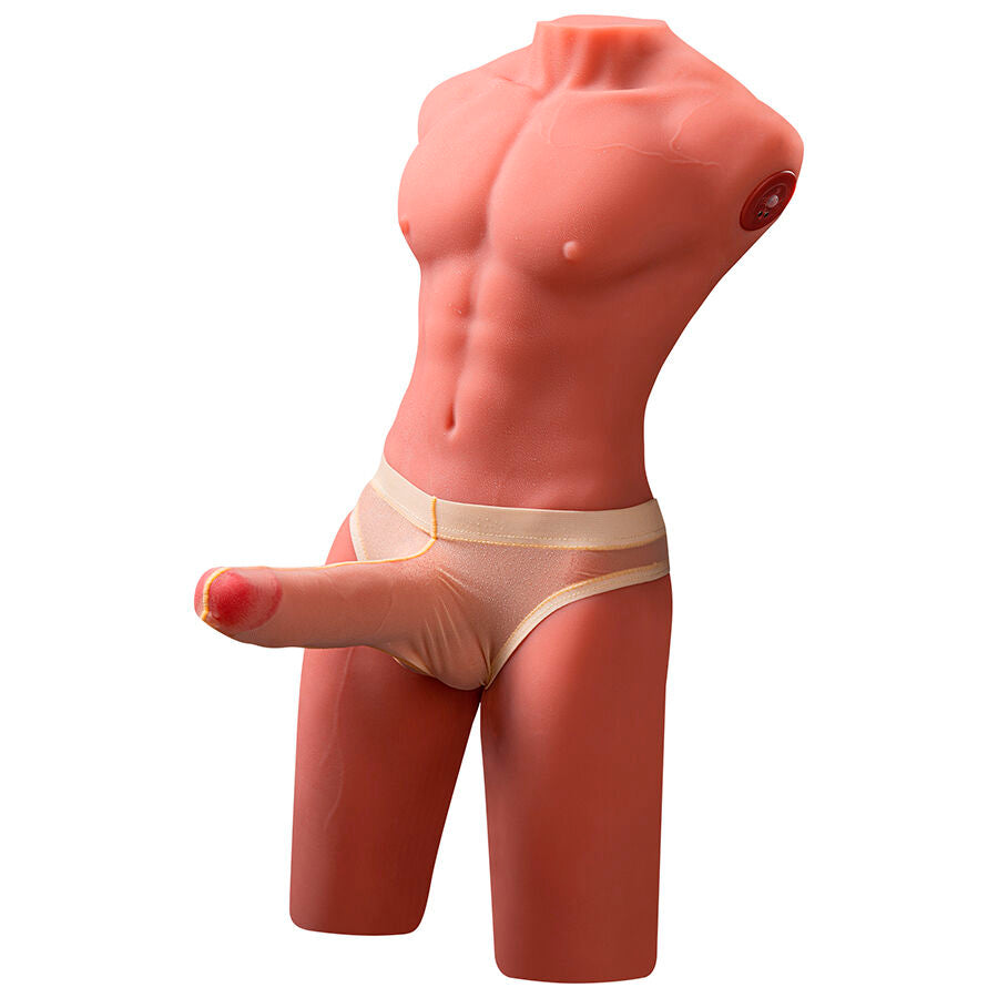Jason Half Body Realistic Male Torso With Thrusting And Vibration 55 Cm | Niks.fi verkkokauppa