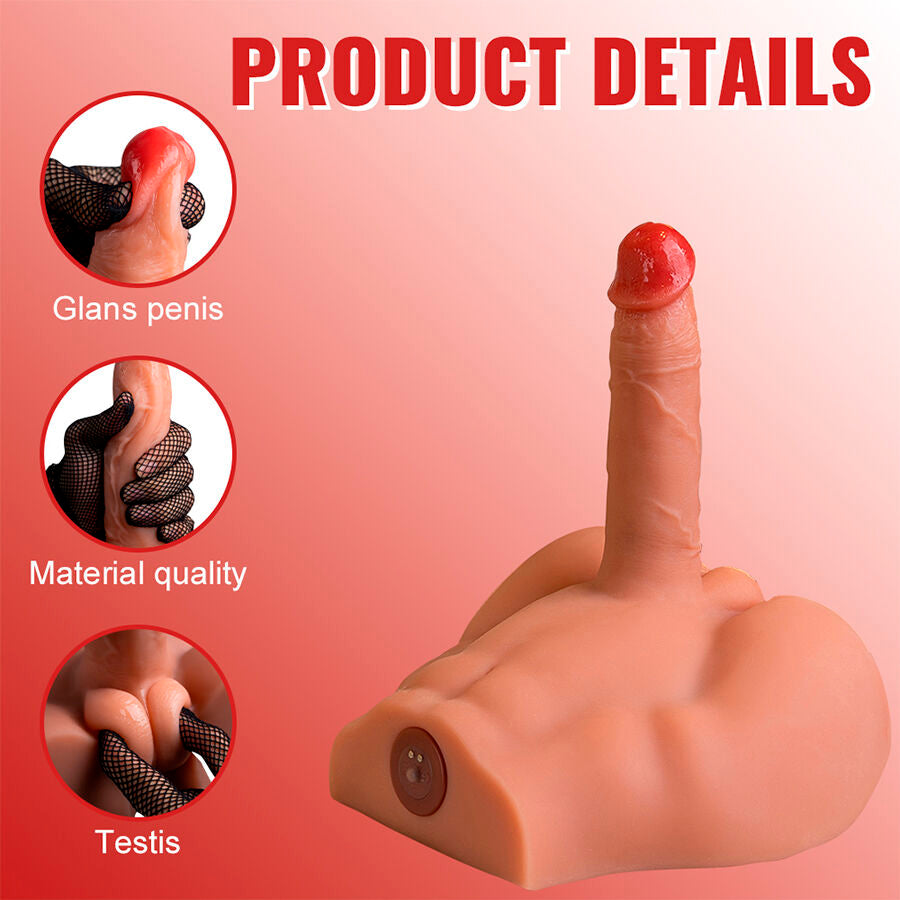Peel Dildo Ass Realistic Dildo Masturbator Front Position With Thrusting 17.5 Cm | Niks.fi verkkokauppa