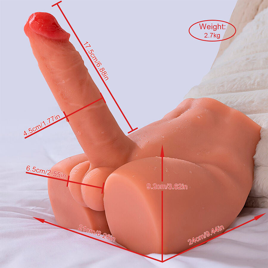 Peel Dildo Ass Realistic Dildo Masturbator Front Position With Thrusting 17.5 Cm | Niks.fi verkkokauppa