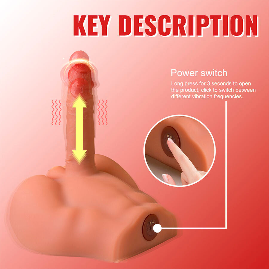 Peel Dildo Ass Realistic Dildo Masturbator Front Position With Thrusting 17.5 Cm | Niks.fi verkkokauppa