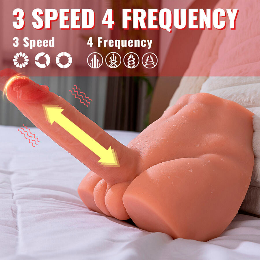 Peel Dildo Ass Realistic Dildo Masturbator Front Position With Thrusting 17.5 Cm | Niks.fi verkkokauppa