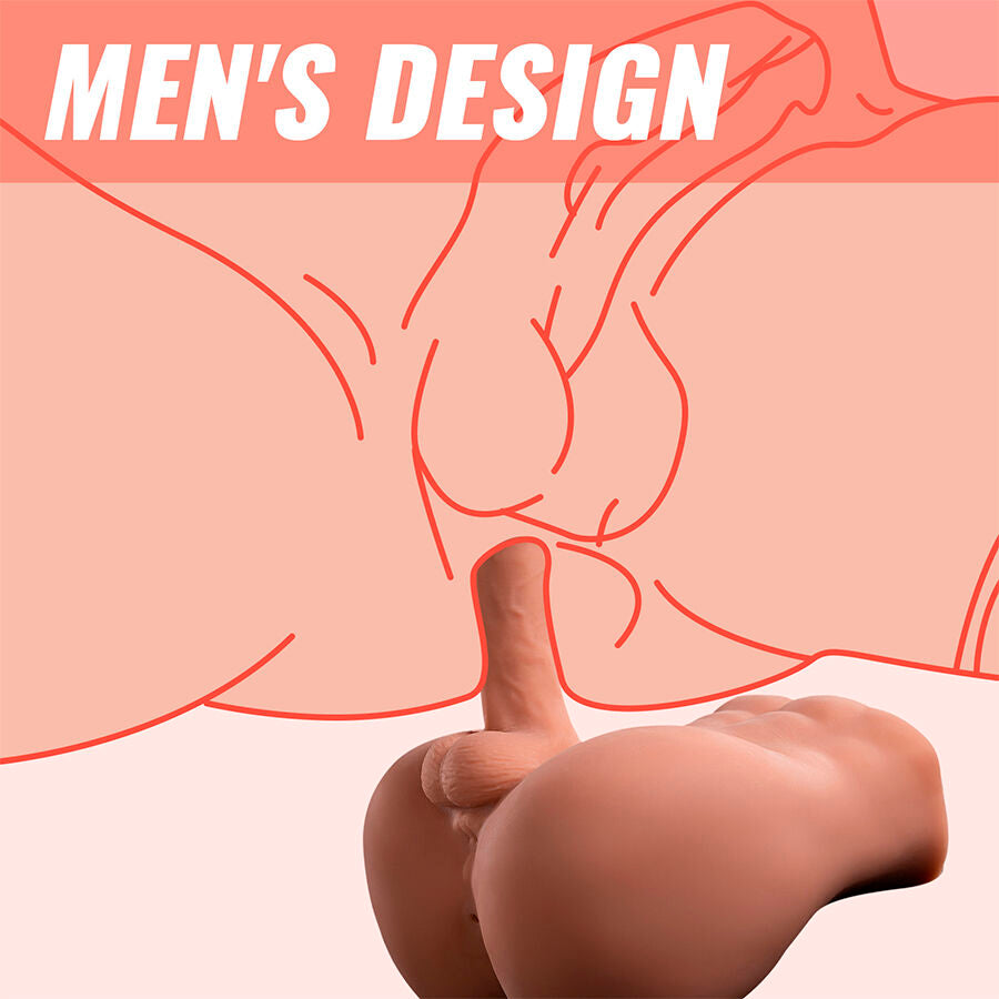 Bertlett Dildo Ass Realistic Dildo And Anus Masturbator Front Position With Thrusting 18 Cm | Niks.fi verkkokauppa