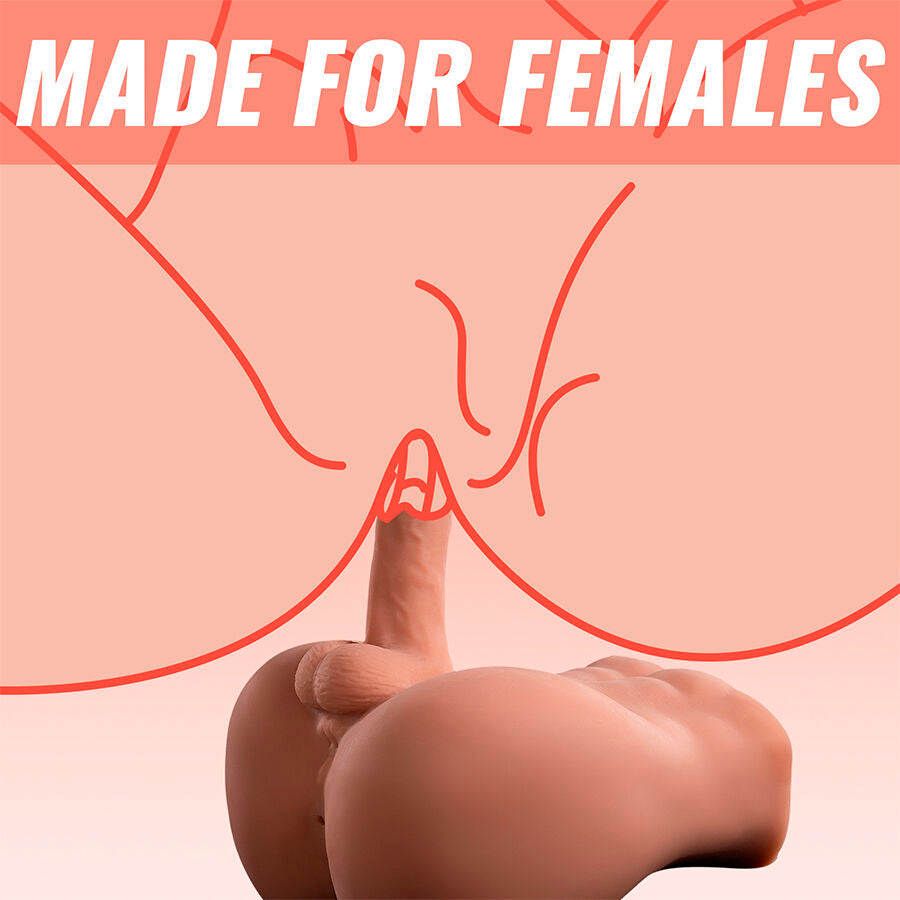 Bertlett Dildo Ass Realistic Dildo And Anus Masturbator Front Position With Thrusting 18 Cm | Niks.fi verkkokauppa